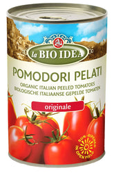 Tomates pelati sans peau en boîte BIO 400 g - LA BIO IDEA